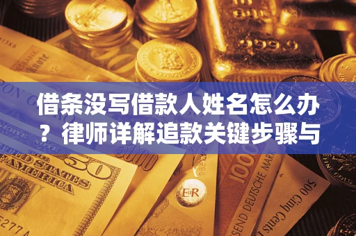 北京借条没写借款人姓名怎么办？律师详解追款关键步骤与证据链构建