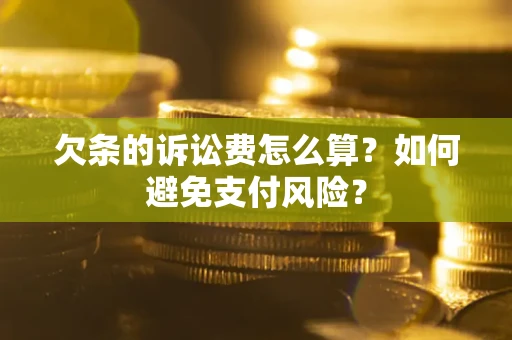 北京欠条的诉讼费怎么算？如何避免支付风险？