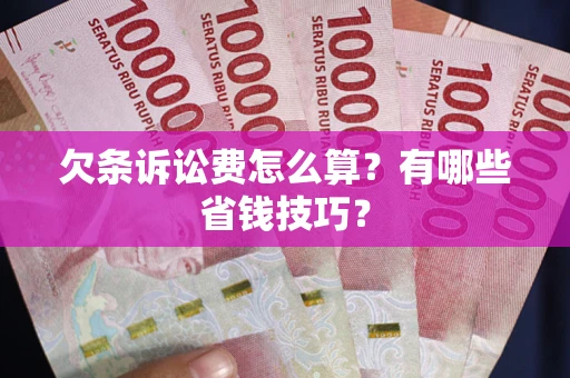 北京欠条诉讼费怎么算？有哪些省钱技巧？