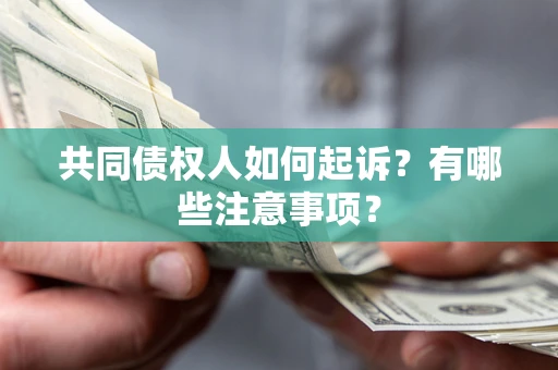 北京共同债权人如何起诉？有哪些注意事项？